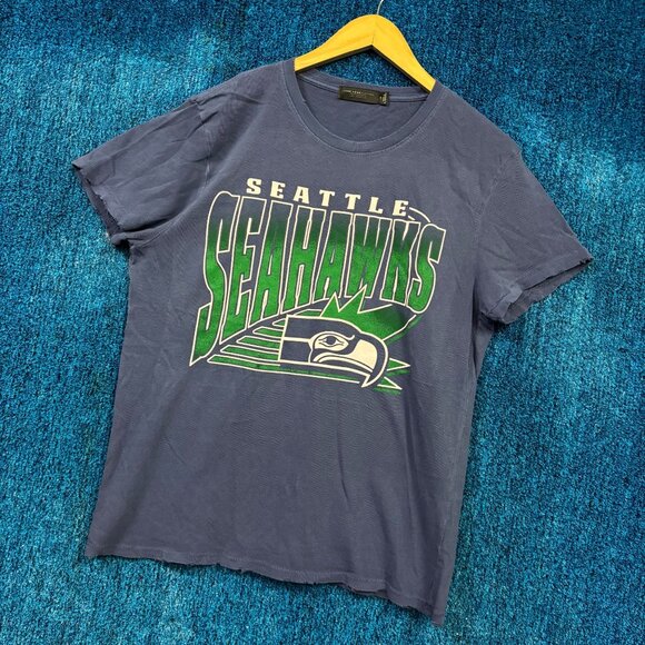 Seattle Seahawks NFL Football Blue T-Shirt Size Medium - Picture 3 of 4